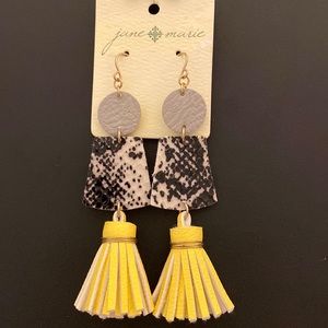Jane Marie Snakeskin Earrings